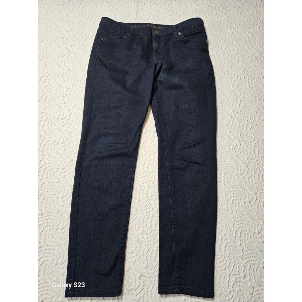 Simply Vera Wang Denim Jeans Sz 10 Stretch Dark Wash NWOT
